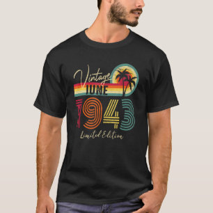 Vintage June 1943 79th Birthday 79 Year Old T-Shirt