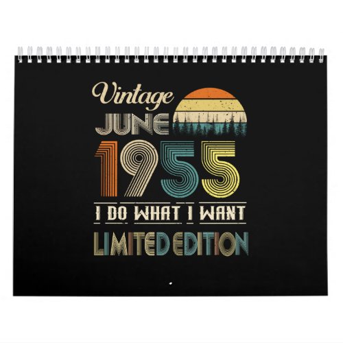Vintage June 1955 What I Want Limited Edition Calendar