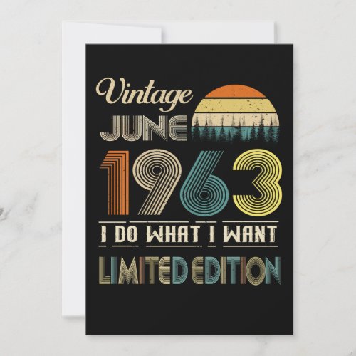 Vintage June 1963 What I Want Limited Edition Holiday Card