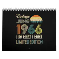 Vintage June 1966 What I Want Limited Edition Calendar | Zazzle vintage-june-1966-what-i-want-limited-edition-calendar-zazzle