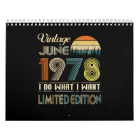 Vintage June 1978 What I Want Limited Edition Calendar | Zazzle vintage-june-1978-what-i-want-limited-edition-calendar-zazzle