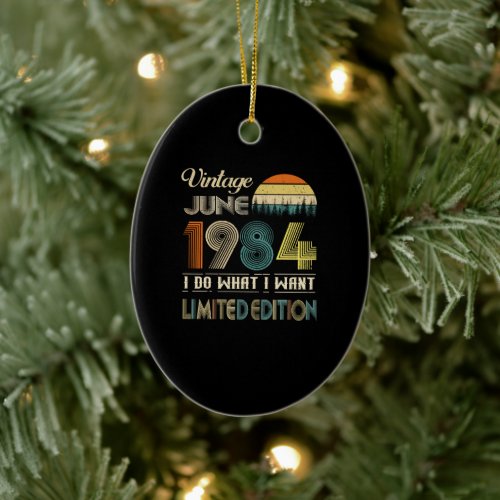 Vintage June 1984 What I Want Limited Edition Ceramic Ornament