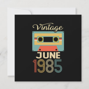 Vintage June 1985 35th Birthday 35 Year Gift Invitation