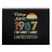 Vintage June 1987 What I Want Limited Edition Calendar | Zazzle