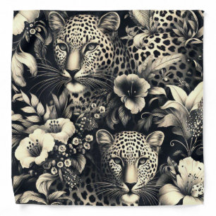 Vintage Jungle Jaguar Bandana