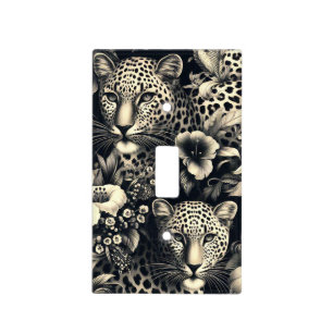 Vintage Jungle Jaguar Light Switch Cover