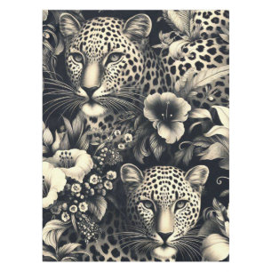 Vintage Jungle Jaguar Tablecloth