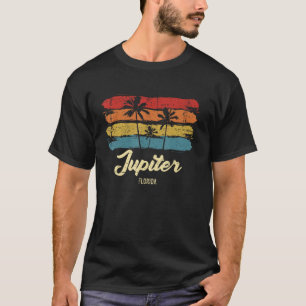 Vintage Jupiter Florida Palm Trees FL Retro T-Shirt