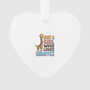 Vintage Just A Girl Who Loves Giraffes Shirt (5)_1 Ornament