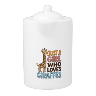 Vintage Just A Girl Who Loves Giraffes Shirt (5)_1 Teapot