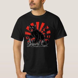 Vintage Kaiju Cat Attack | Japanese Retro Monster T-Shirt