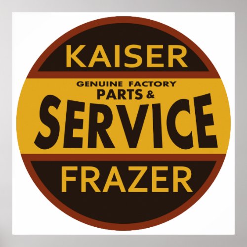 Vintage Kaiser Frazer service sign