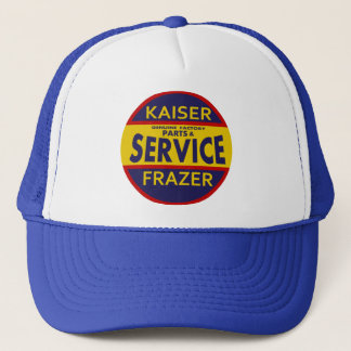 Vintage Kaiser Frazer service sign red/blue Trucker Hat