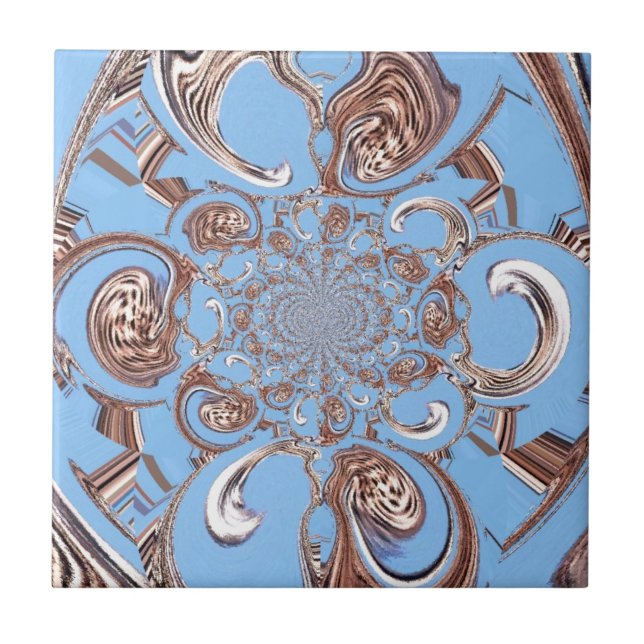Vintage Kaleidoscope Art Print Ceramic Tile (Front)