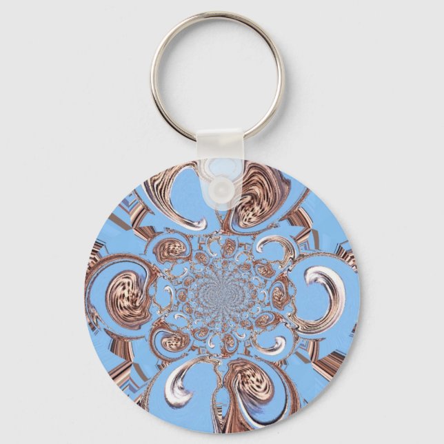 Vintage Kaleidoscope Art Print Keychain (Front)