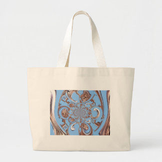 Vintage Kaleidoscope Art Print Large Tote Bag