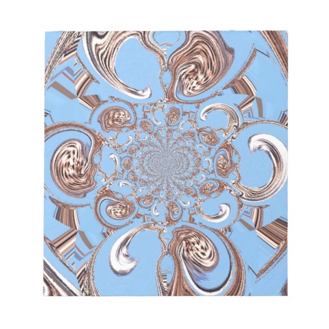 Vintage Kaleidoscope Art Print Notepad (Front)