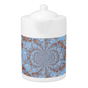 Vintage Kaleidoscope Art Print Teapot