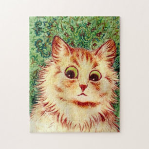 Vintage Kaleidoscope Cat by Louis Wain Jigsaw Puzzle