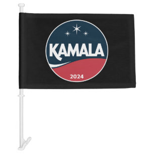 Vintage Kamala Harris 2024 For President Election Car Flag