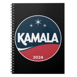 Vintage Kamala Harris 2024 For President Election Notebook