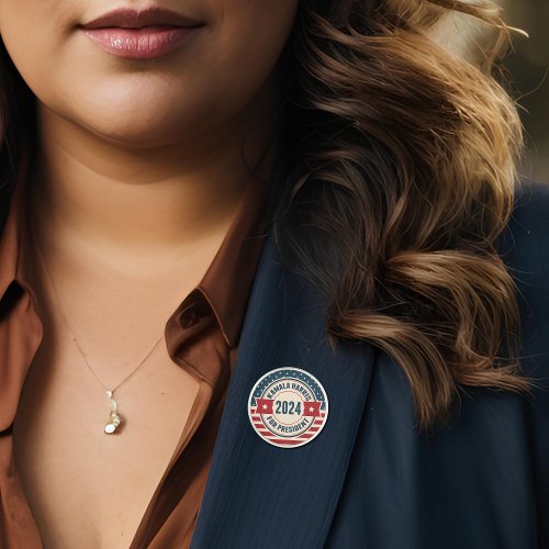 Vintage Kamala Harris for President 2024 Election Lapel Pin