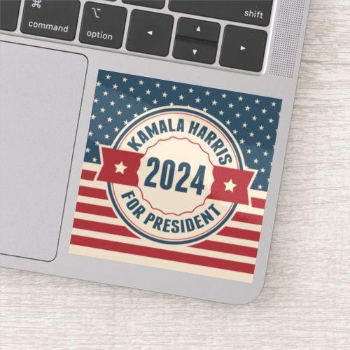 Vintage Kamala Harris for President 2024 Laptop Sticker