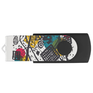 Vintage Kandinsky Kleine Welten V Bauhaus Abstract Flash Drive