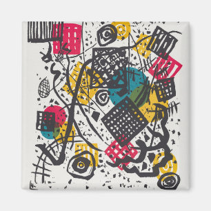 Vintage Kandinsky Kleine Welten V Bauhaus Abstract Magnet
