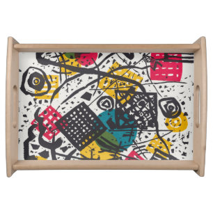 Vintage Kandinsky Kleine Welten V Bauhaus Abstract Serving Tray