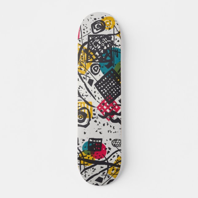 Vintage Kandinsky Kleine Welten V Bauhaus Abstract Skateboard (Front)