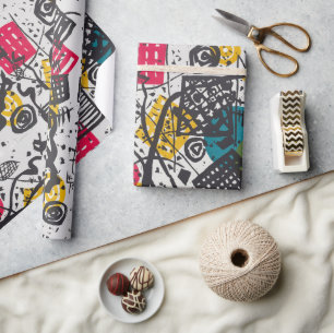 Vintage Kandinsky Kleine Welten V Bauhaus Abstract Wrapping Paper