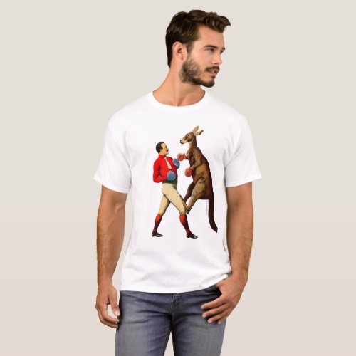 Vintage Kangaroo Boxer Boxing Sport T_Shirt