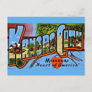 Vintage Kansas City Greeting Postcard