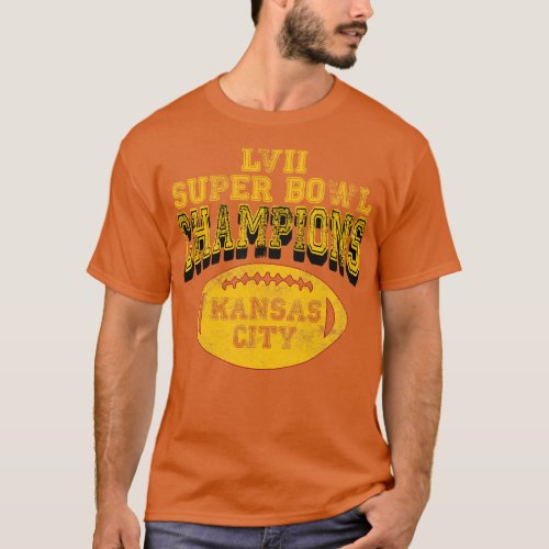 Vintage Kansas City LVII Super Bowl Champions T_Shirt
