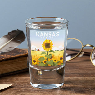 Vintage Kansas Shot Glass