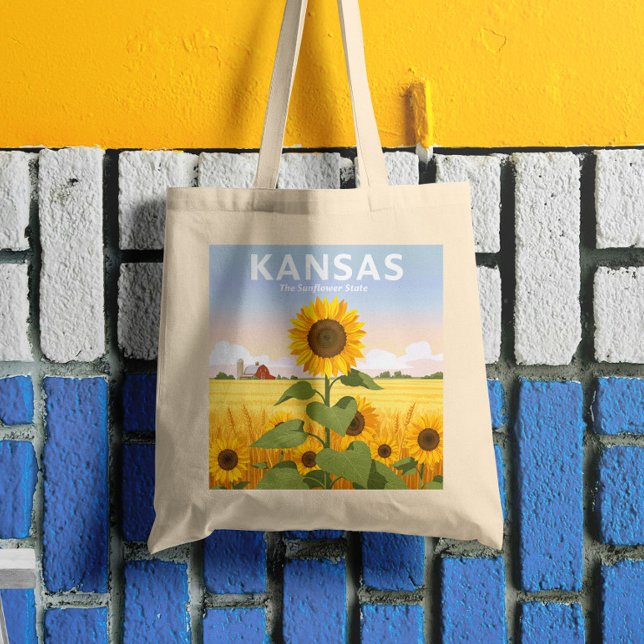 Vintage Kansas Tote Bag (Creator Uploaded)
