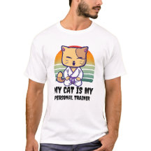 Vintage Karate Cat Design - My Cat is My Personal