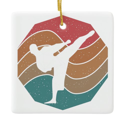 Vintage Karate Ceramic Ornament