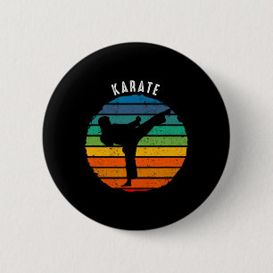 Vintage Karate Clothing - Sunset Karate Button