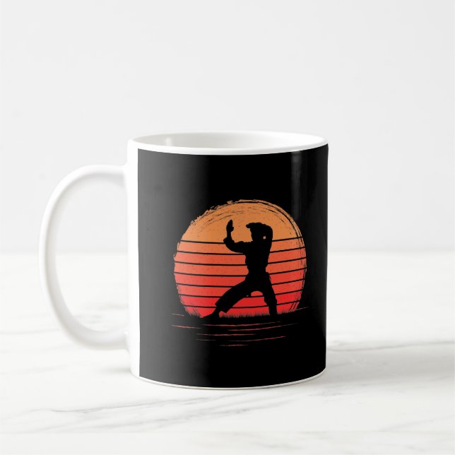 Vintage Karate Martial Arts Retro Coffee Mug (Left)