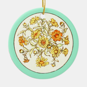 Vintage Kate Greenaway Book Illustration Ceramic Ornament