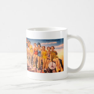 Vintage Keansburg, NJ Beach Scene - Jersey Shore Coffee Mug
