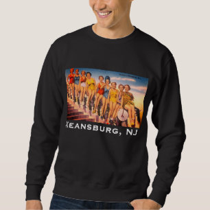 Vintage Keansburg, NJ Beach Scene - Jersey Shore Sweatshirt