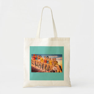 Vintage Keansburg, NJ Beach Scene - Jersey Shore Tote Bag