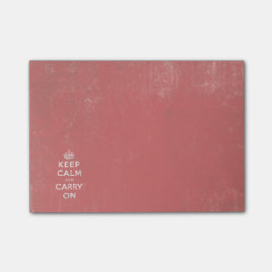Vintage Keep Calm and Carry On Post-it Notes