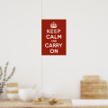 Vintage Keep Calm and Carry On WWII Propaganda Poster | Zazzle