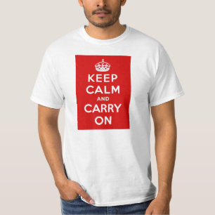 Vintage Keep Calm and Carry On WWII Propaganda T-Shirt