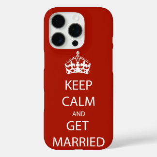 Vintage KEEP CALM GET MARRIED iPhone 16 Pro Case
