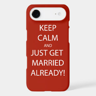 Vintage KEEP CALM  GET MARRIED iPhone 17 Air Case